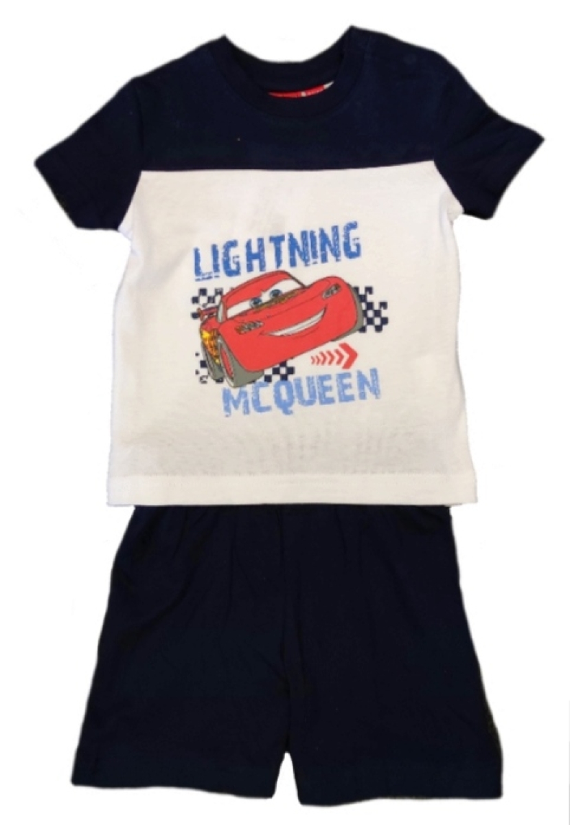 Baby Schlafanzug in blau-weiß für Jungen | Disney Cars